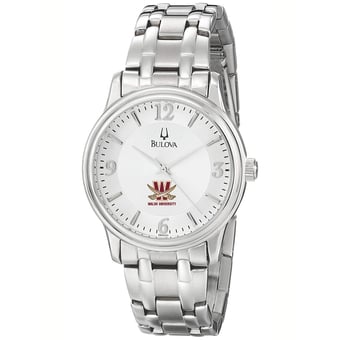 Men's Bulova  Silver Walsh Cavaliers Stainless Steel Quartz Watch