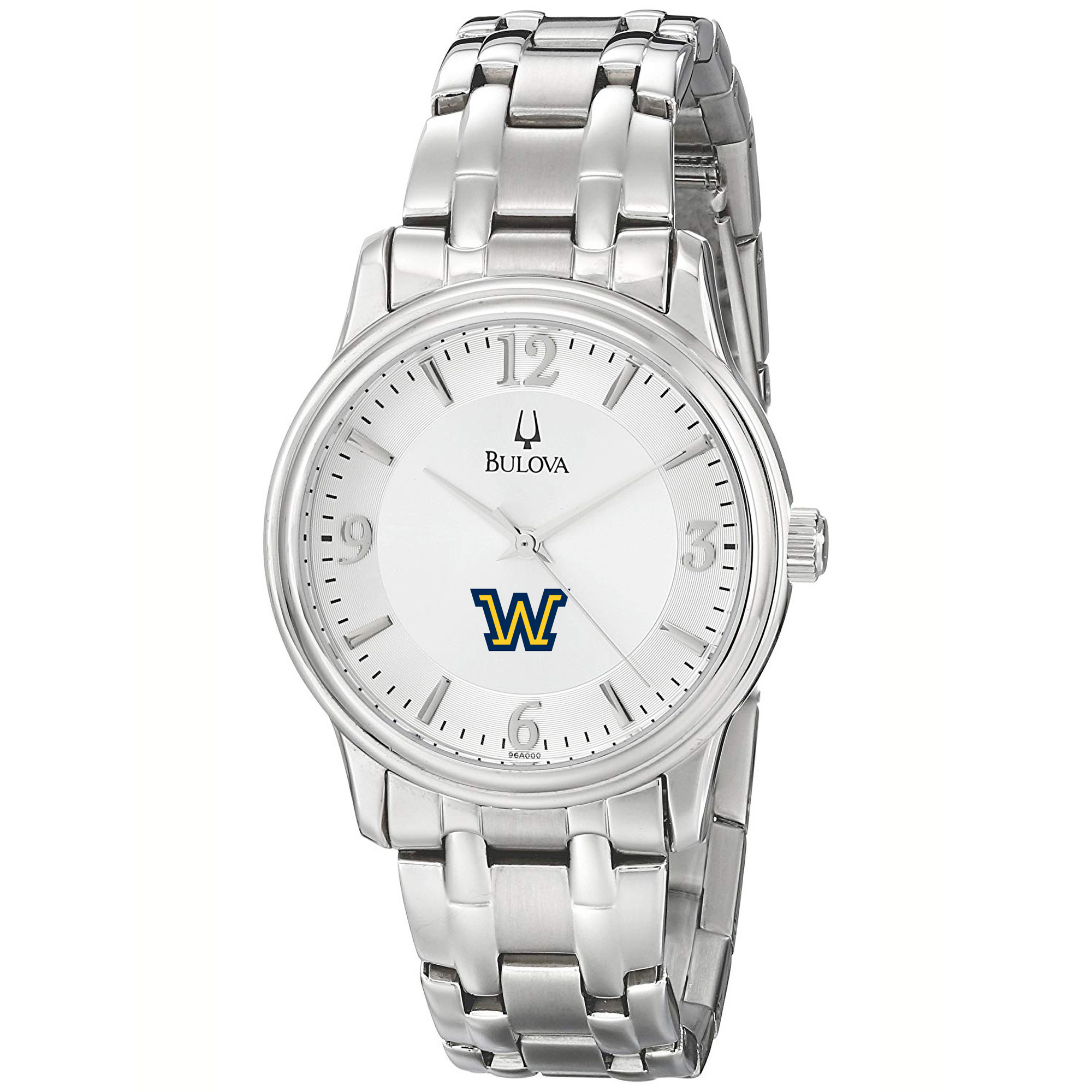 Men's Bulova  Silver Wilkes Colonels Stainless Steel Quartz Watch