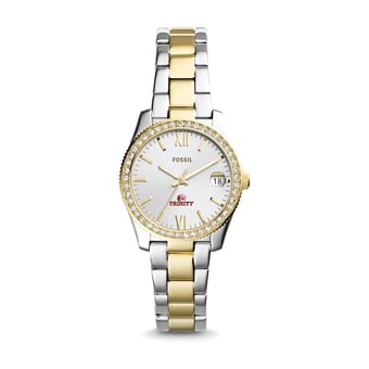 Women's Fossil  Silver/Gold Trinity Tigers Scarlette Mini Two-Tone Stainless Steel Watch