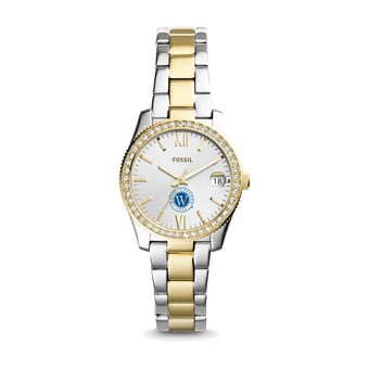 Women's Fossil  Silver/Gold Walsh College Scarlette Mini Two-Tone Stainless Steel Watch
