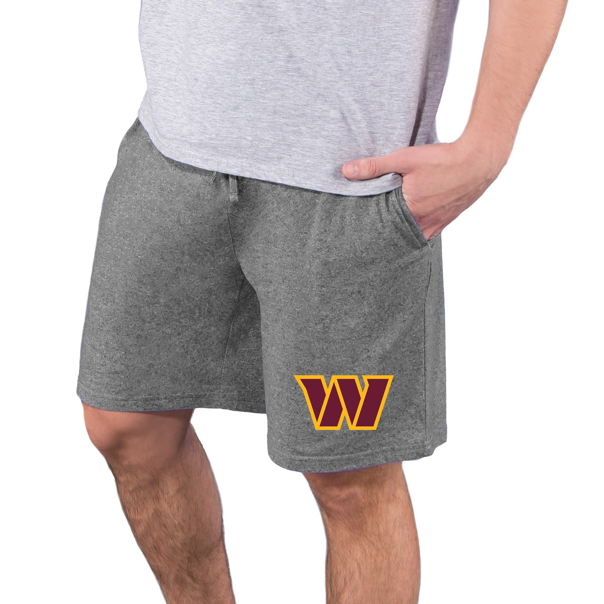 Men's Concepts Sport Charcoal Washington Commanders Quest Knit Jam Shorts