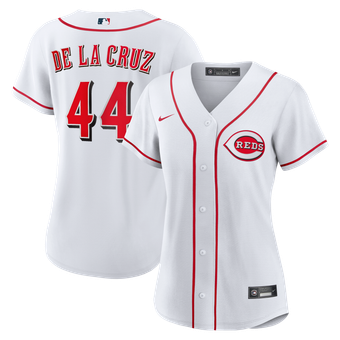 Women's Nike Elly De La Cruz White Cincinnati Reds Home Replica Jersey