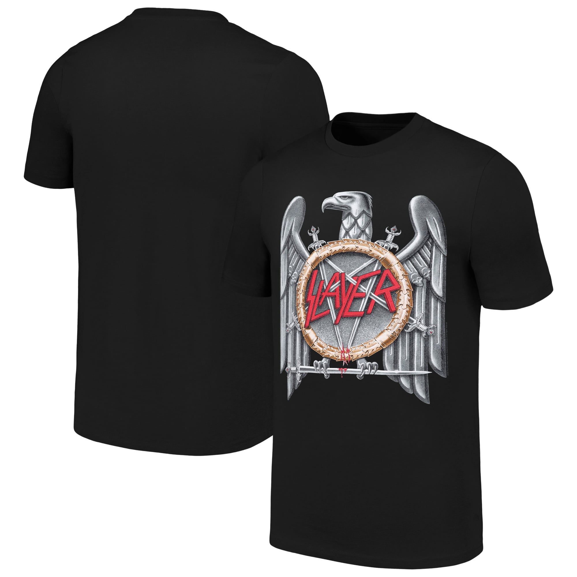 Unisex  Black Slayer Silver Eagle T-Shirt