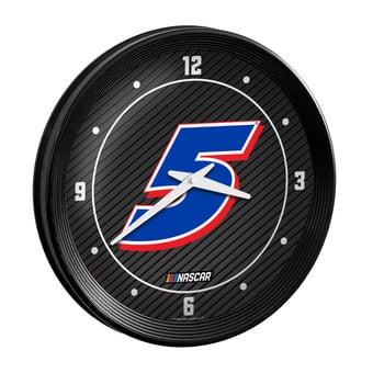 Kyle Larson 15" Ribbed Frame Wall Clock