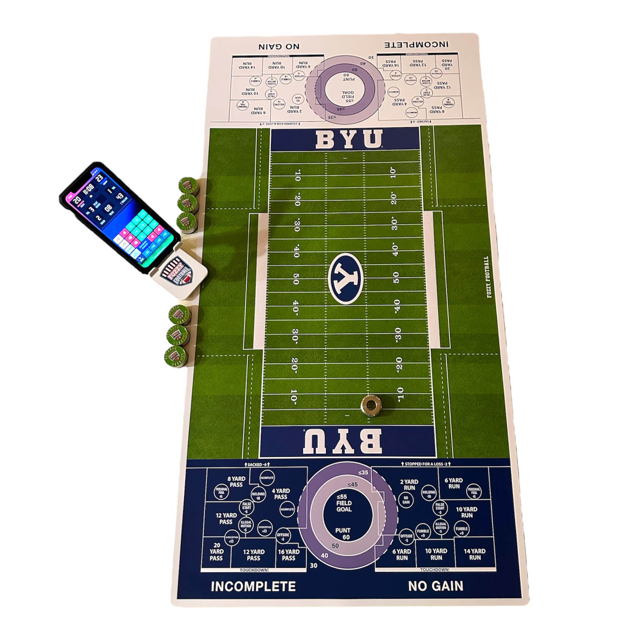 BYU Cougars 19" x 37" Fozzy Football Deluxe Game Set