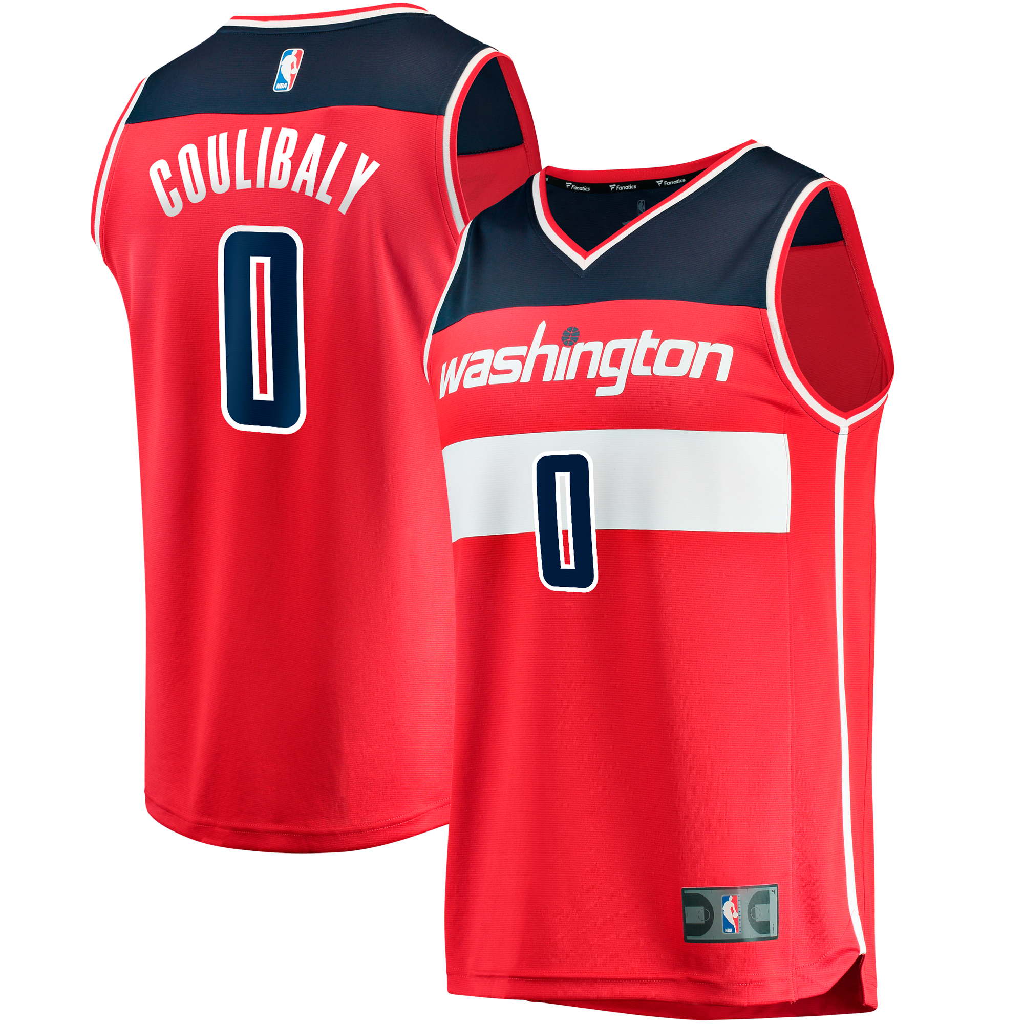 Men's Fanatics Red Washington Wizards Fast Break Replica Jersey - Icon Edition