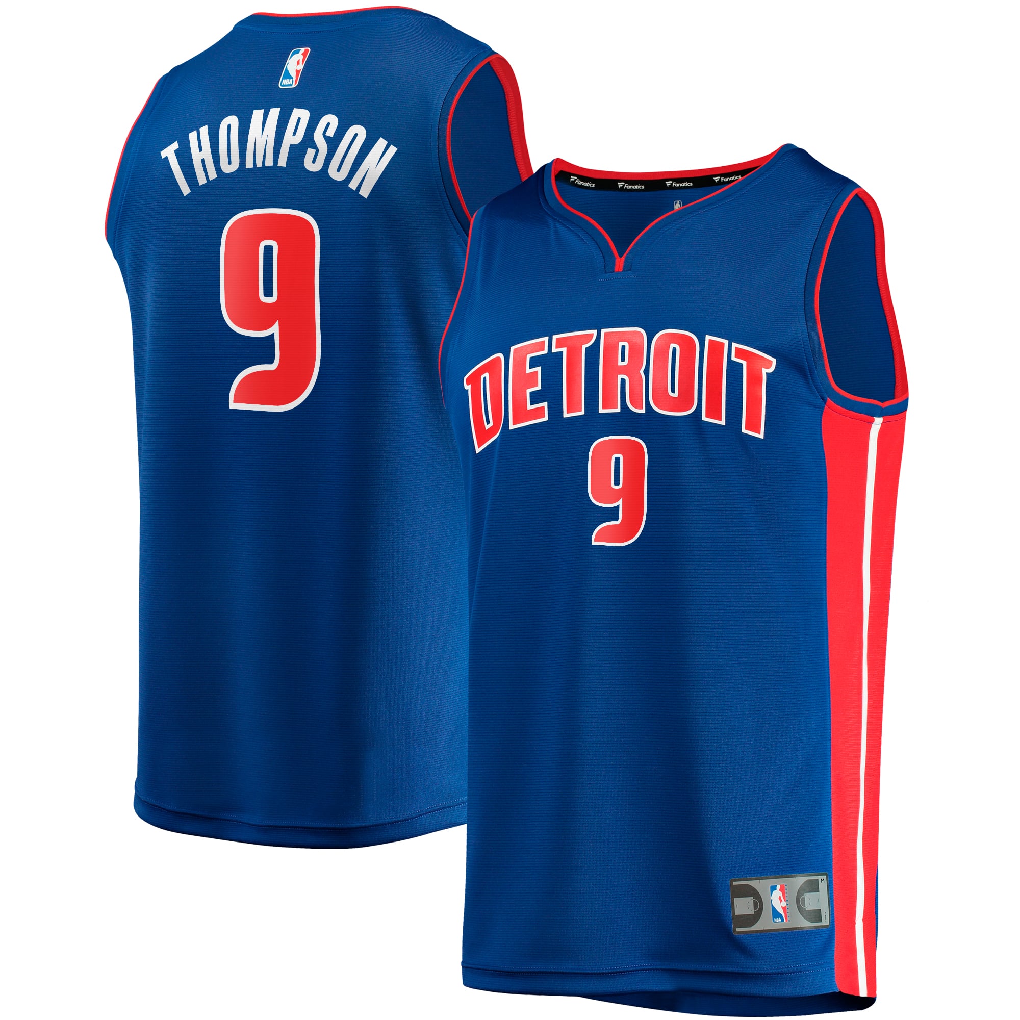 Youth Fanatics Ausar Thompson Royal Detroit Pistons Fast Break Replica Jersey - Icon Edition
