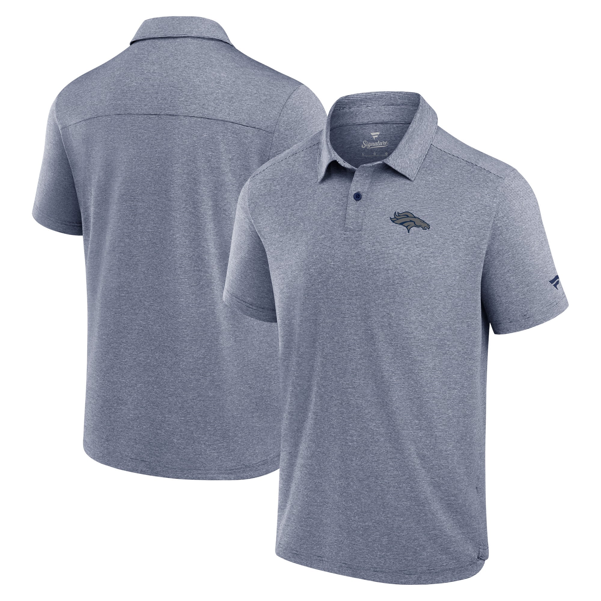 Men's Fanatics Navy Denver Broncos Front Office Tech Polo