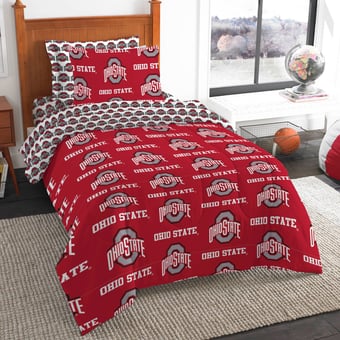 The Northwest Group Ohio State Buckeyes Five-Piece Twin Bed in a Bag Set