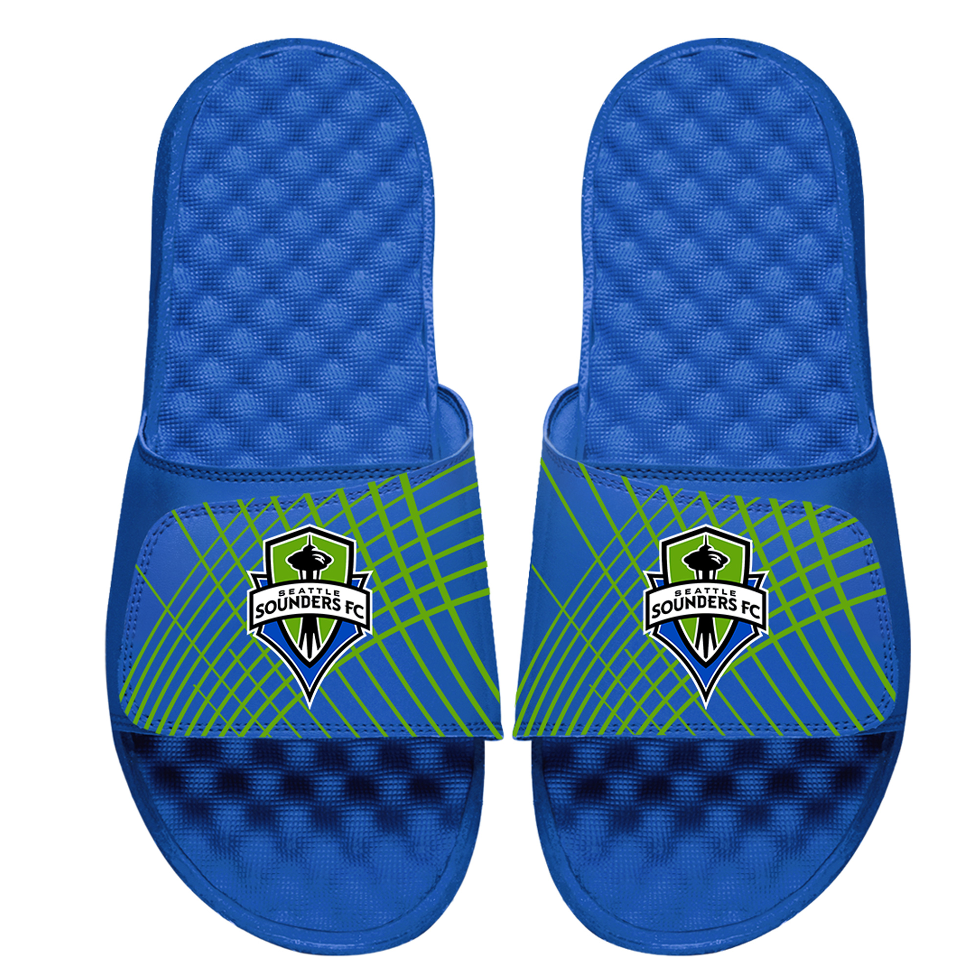 Youth ISlide Royal Seattle Sounders FC Lines Slide Sandals Youth ISlide Royal Seattle Sounders FC Lines Slide Sandals