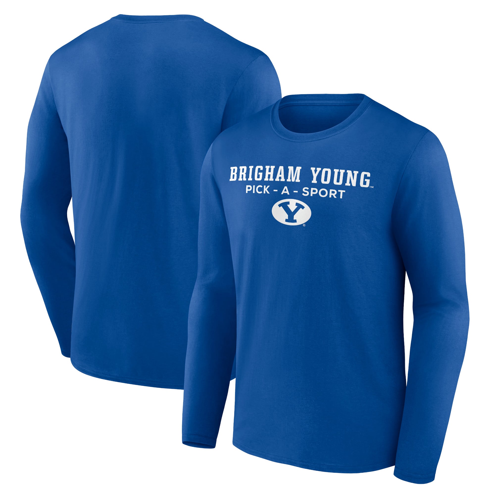 Men's Royal BYU Cougars Authentic Pick-A-Sport Long Sleeve T-Shirt