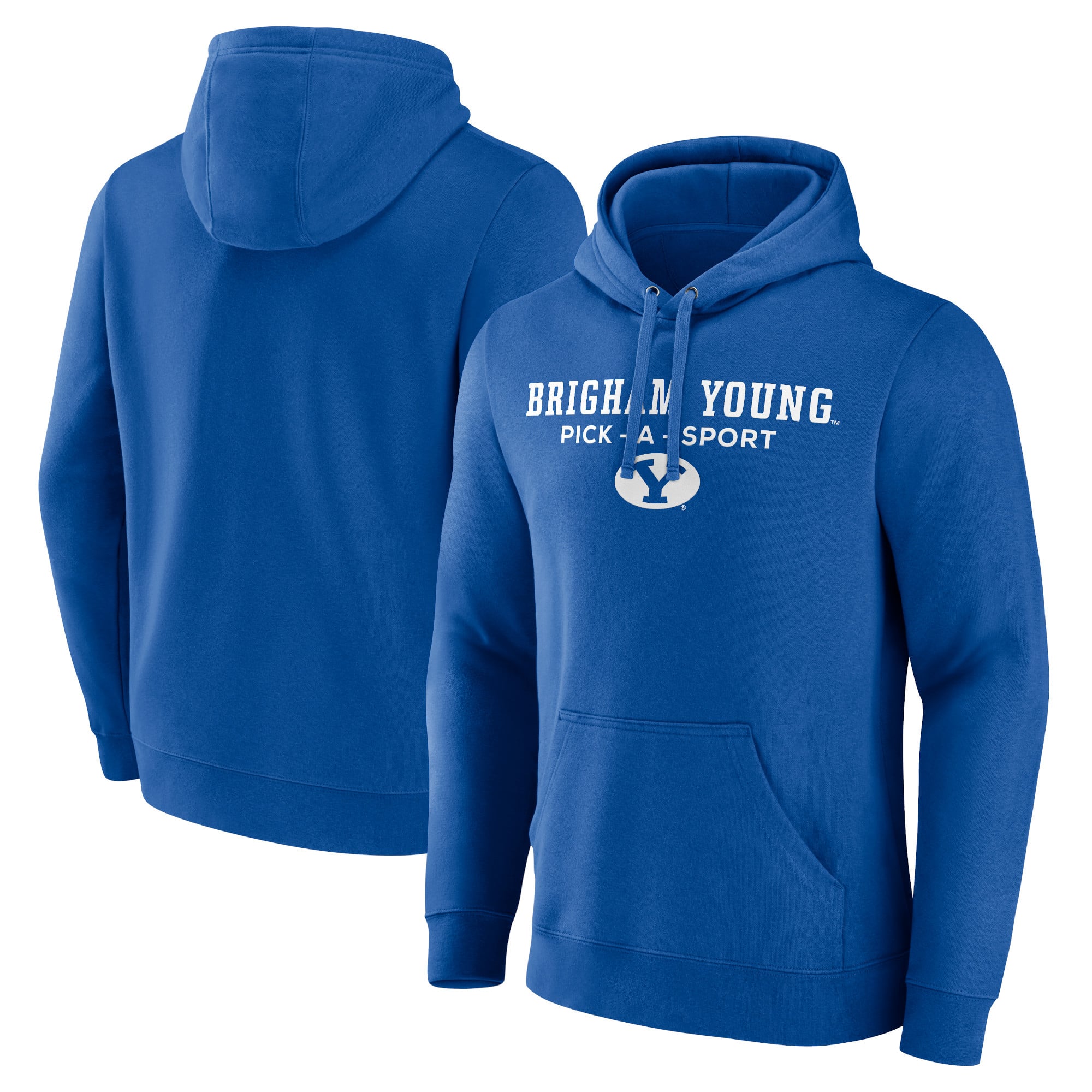 Men's Royal BYU Cougars Authentic Pick-A-Sport Pullover Hoodie