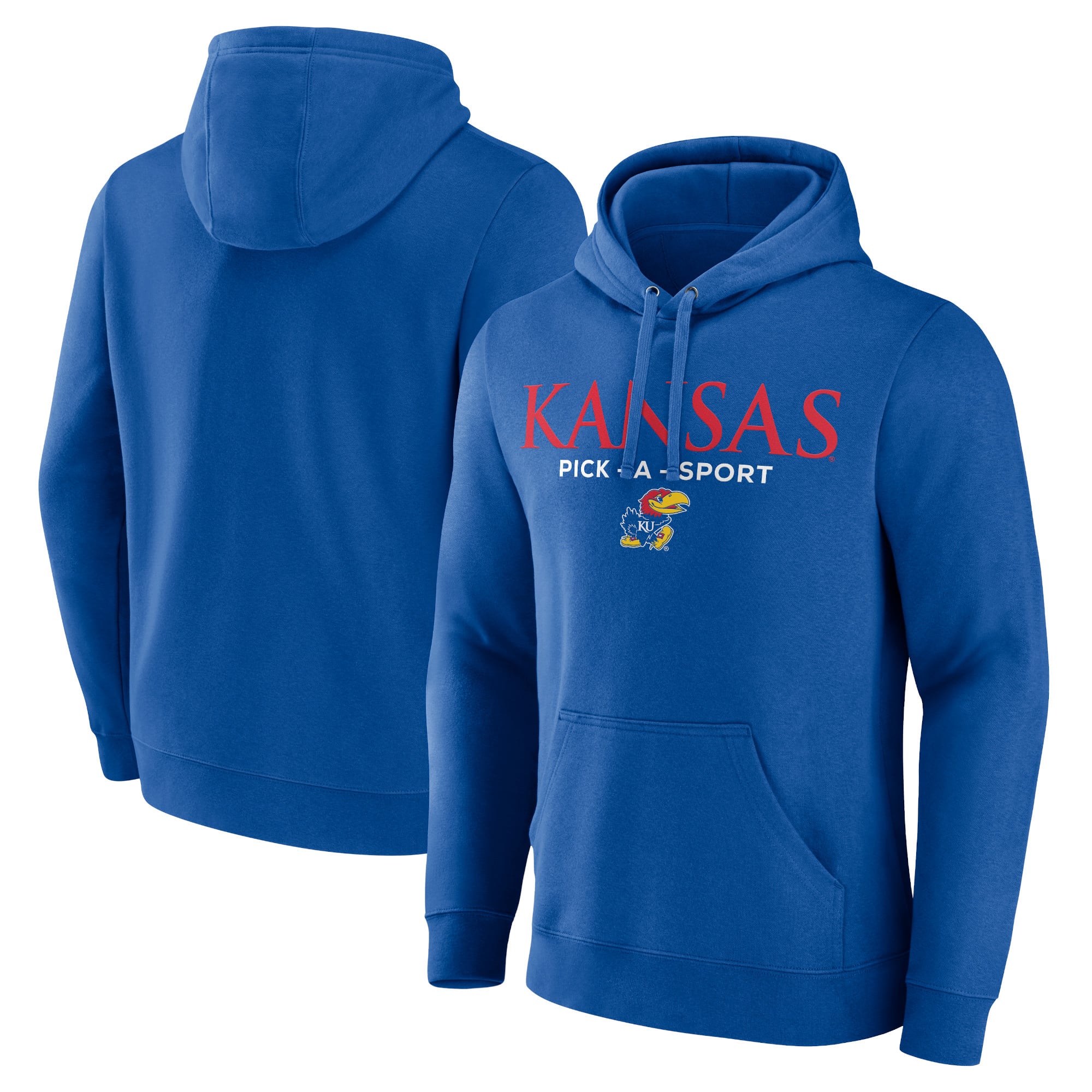 Men's Royal Kansas Jayhawks Authentic Pick-A-Sport Pullover Hoodie