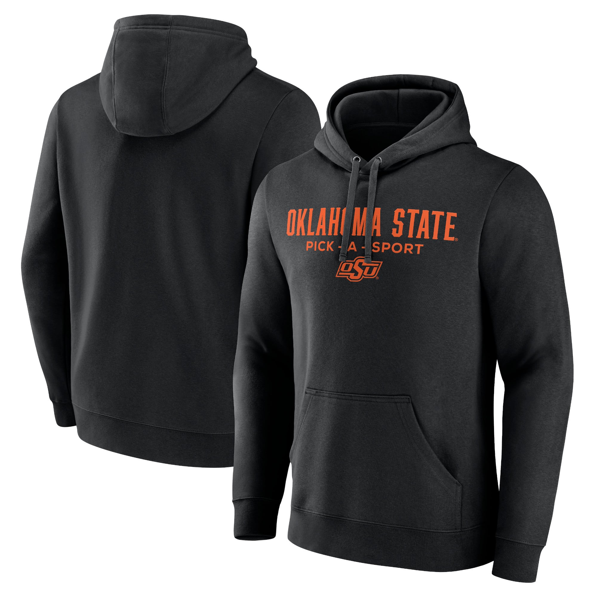 Men's Black Oklahoma State Cowboys Authentic Pick-A-Sport Pullover Hoodie