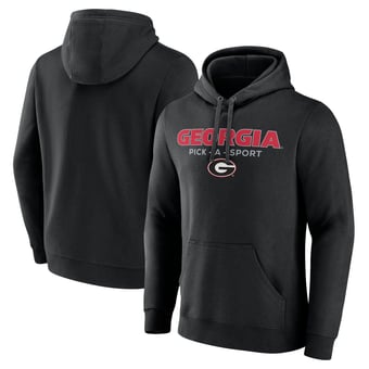 Men's Black Georgia Bulldogs Authentic Pick-A-Sport Pullover Hoodie
