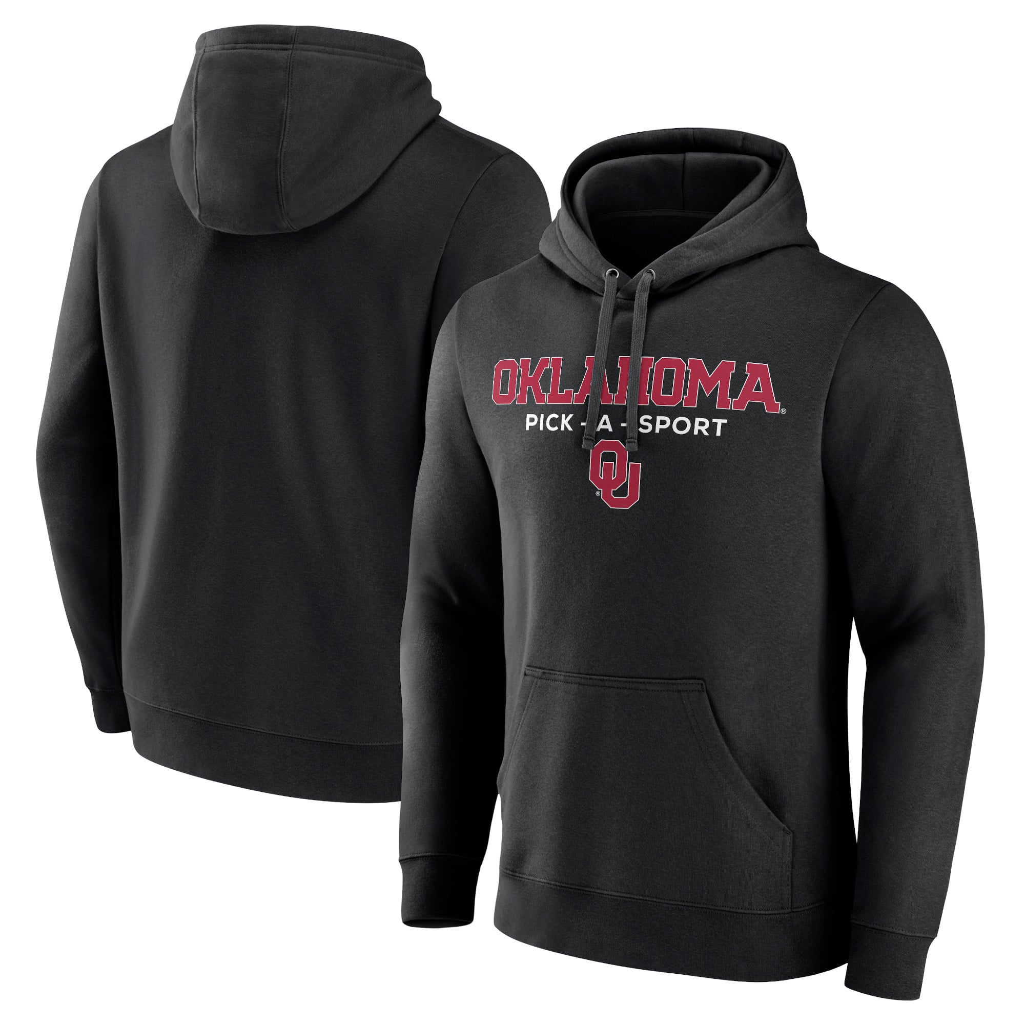 Men's Black Oklahoma Sooners Authentic Pick-A-Sport Pullover Hoodie