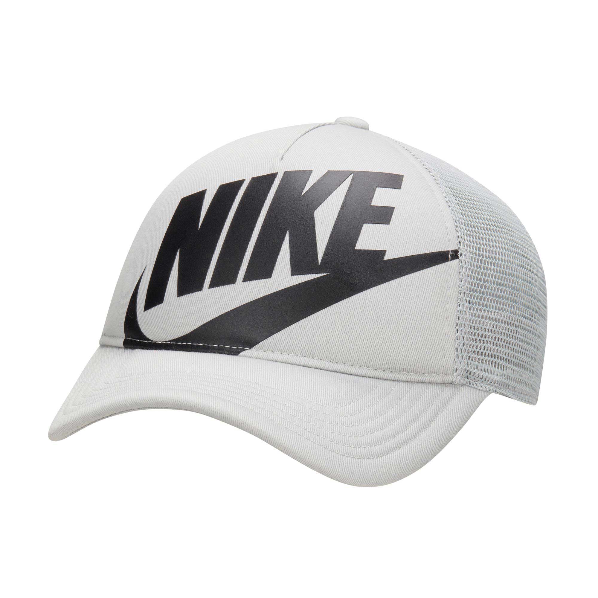 Youth Nike White Rise Adjustable Trucker Hat