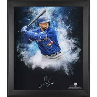 George Springer Toronto Blue Jays Autographed Framed 20" x 24" In Focus Photograph