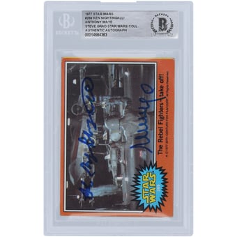 Anthony Waye & Ken Knightingale Autographed 1977 Topps Star Wars Series 1 #289 BGS Authenticated Authenticated Card