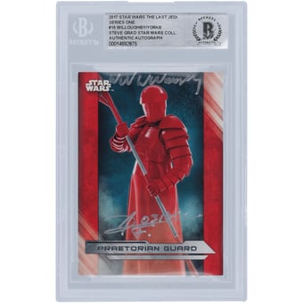 William Willoughby and Karanja York Star Wars Autographed 2017 Topps The Last Jedi #18 BGS Authenticated Authenticated Card