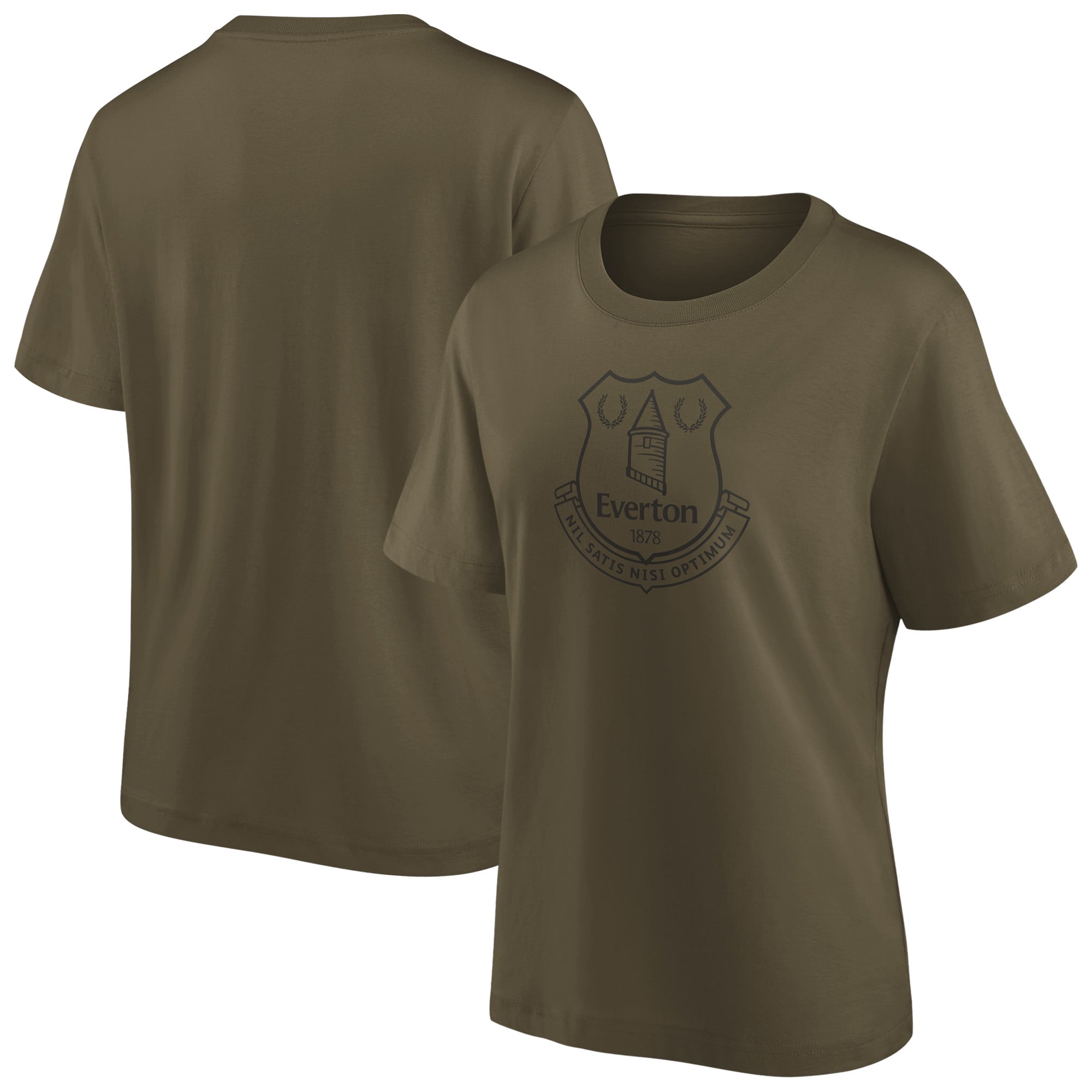 Everton Mono Logo Graphic T-Shirt - Khaki - Womens