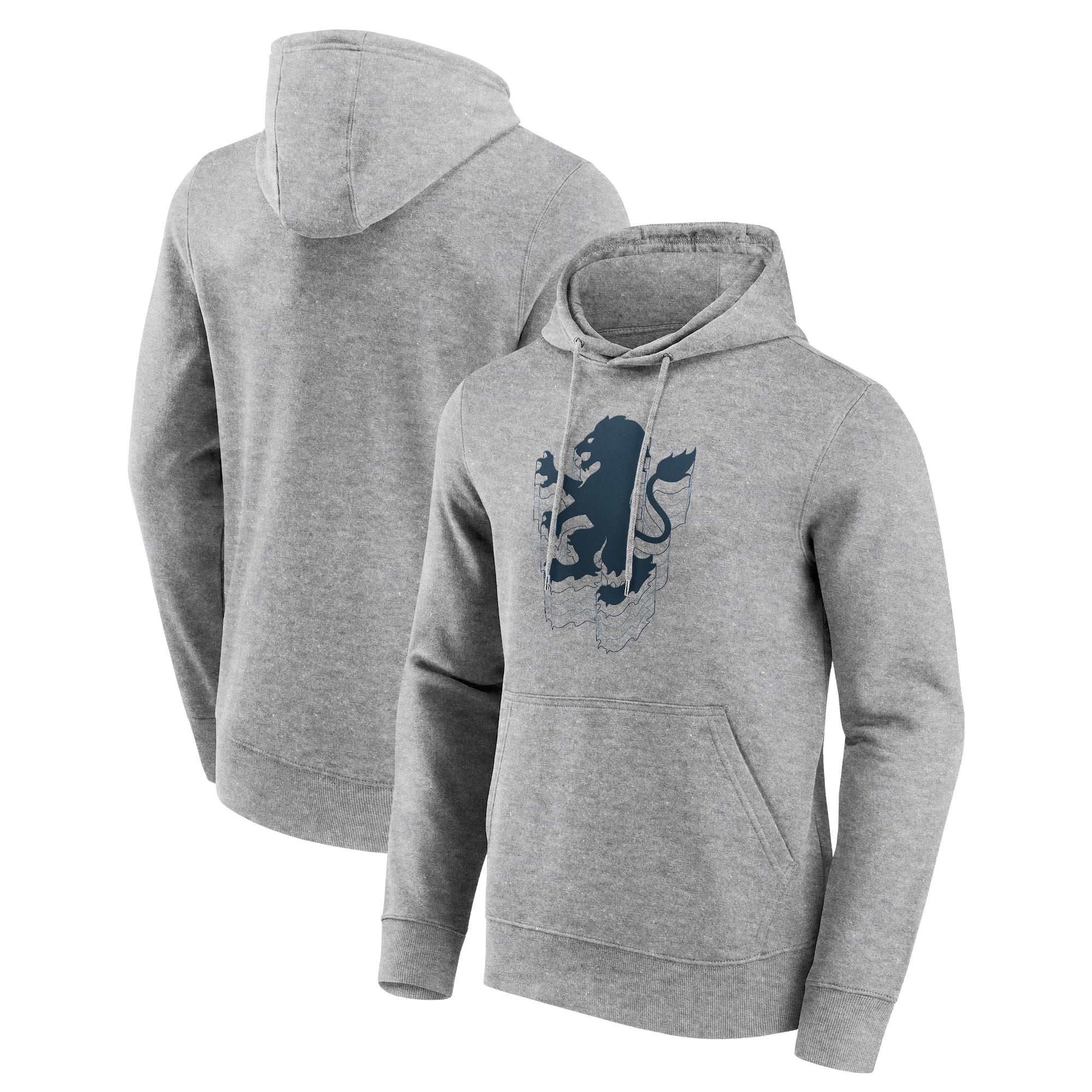 Sweat à capuche graphique Aston Villa Ripple - Gris sport - Hommes