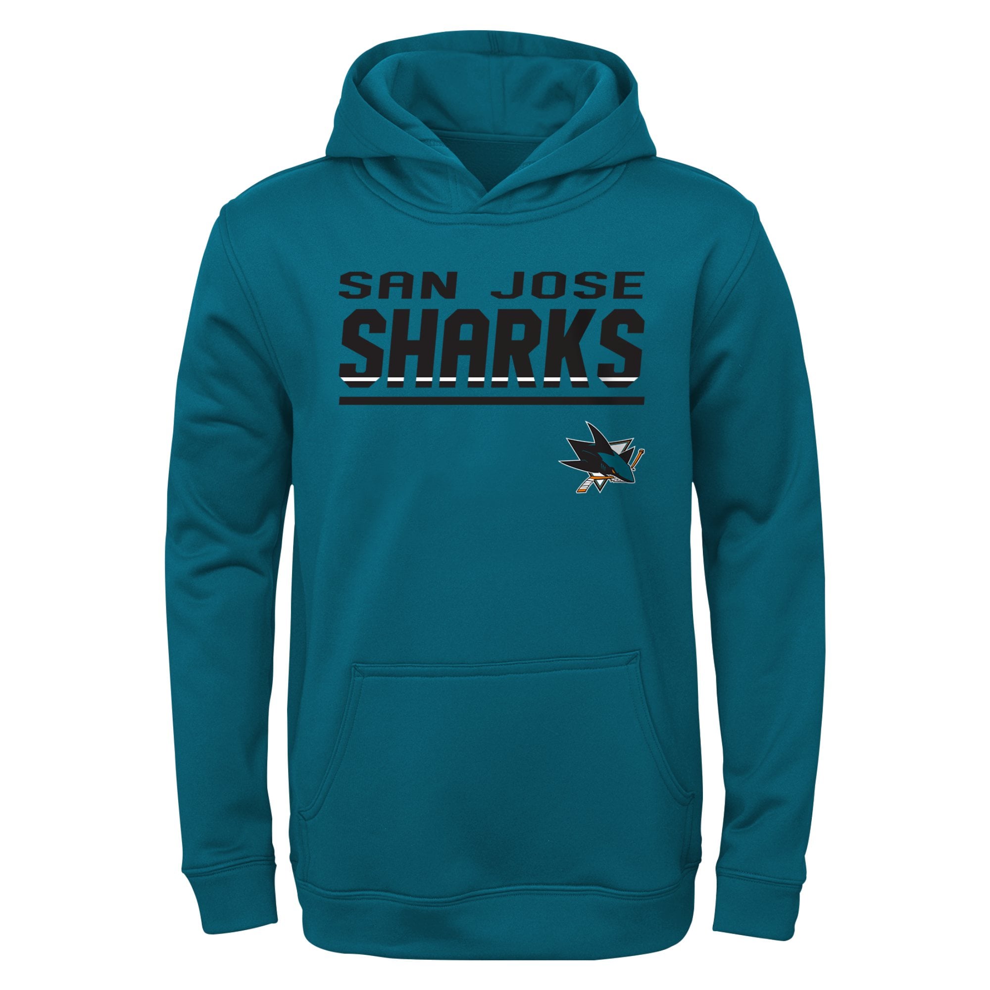 Youth Teal San Jose Sharks Headliner Pullover Hoodie