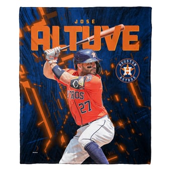 "The Northwest Group Jose Altuve Houston Astros 50"" x 60"" Player Silk Touch Throw Blanket"
