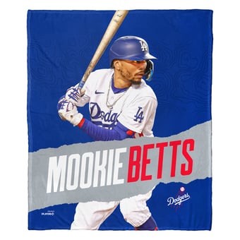 "The Northwest Group Mookie Betts Los Angeles Dodgers 50"" x 60"" Player Silk Touch Throw Blanket"
