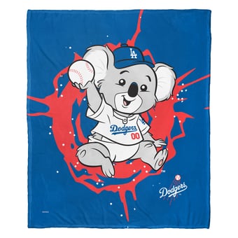 "The Northwest Group Los Angeles Dodgers 50"" x 60"" Mascot Silk Touch Throw Blanket"