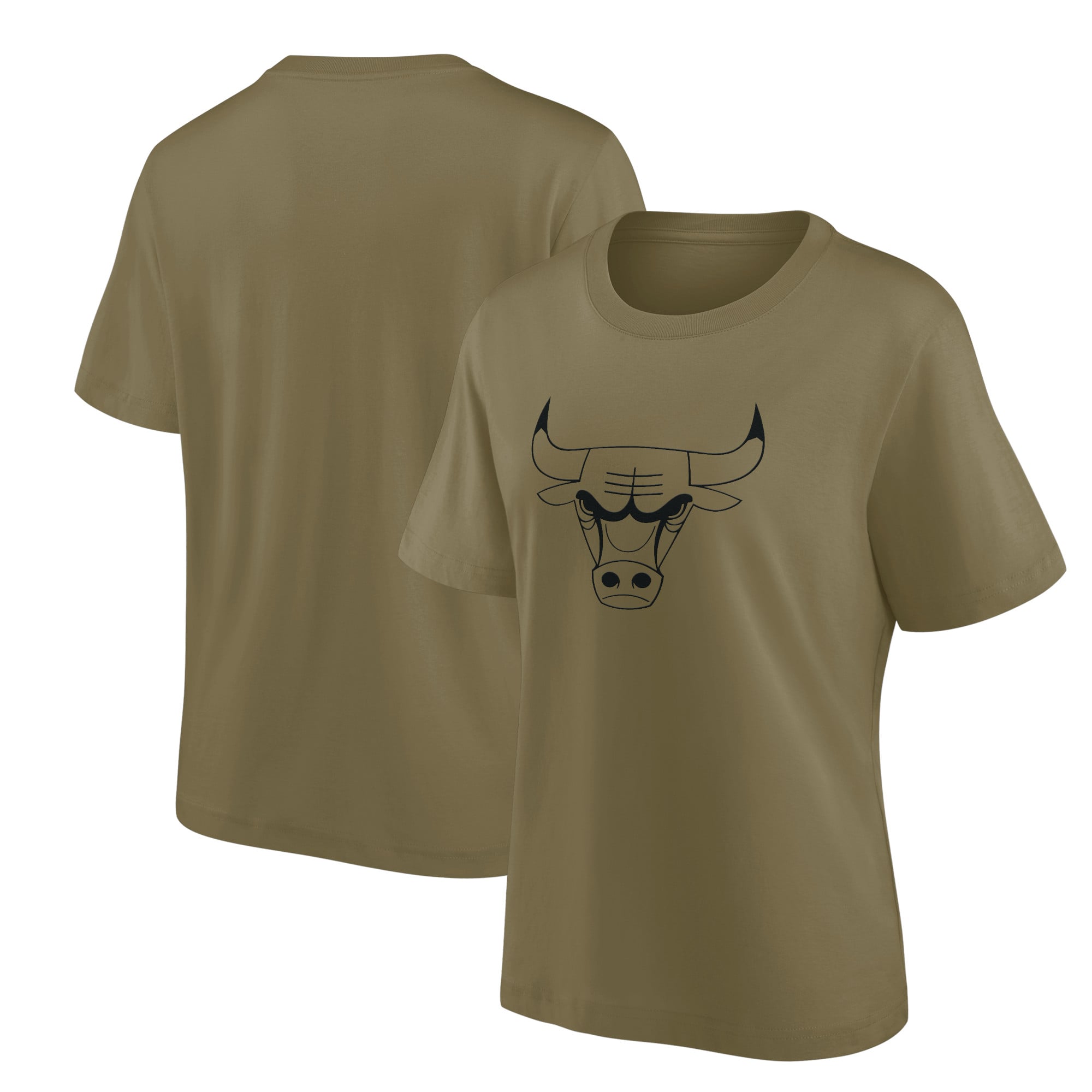 T-shirt oversize con grafica monologo e logo dei Chicago Bulls Fanatics - Donna