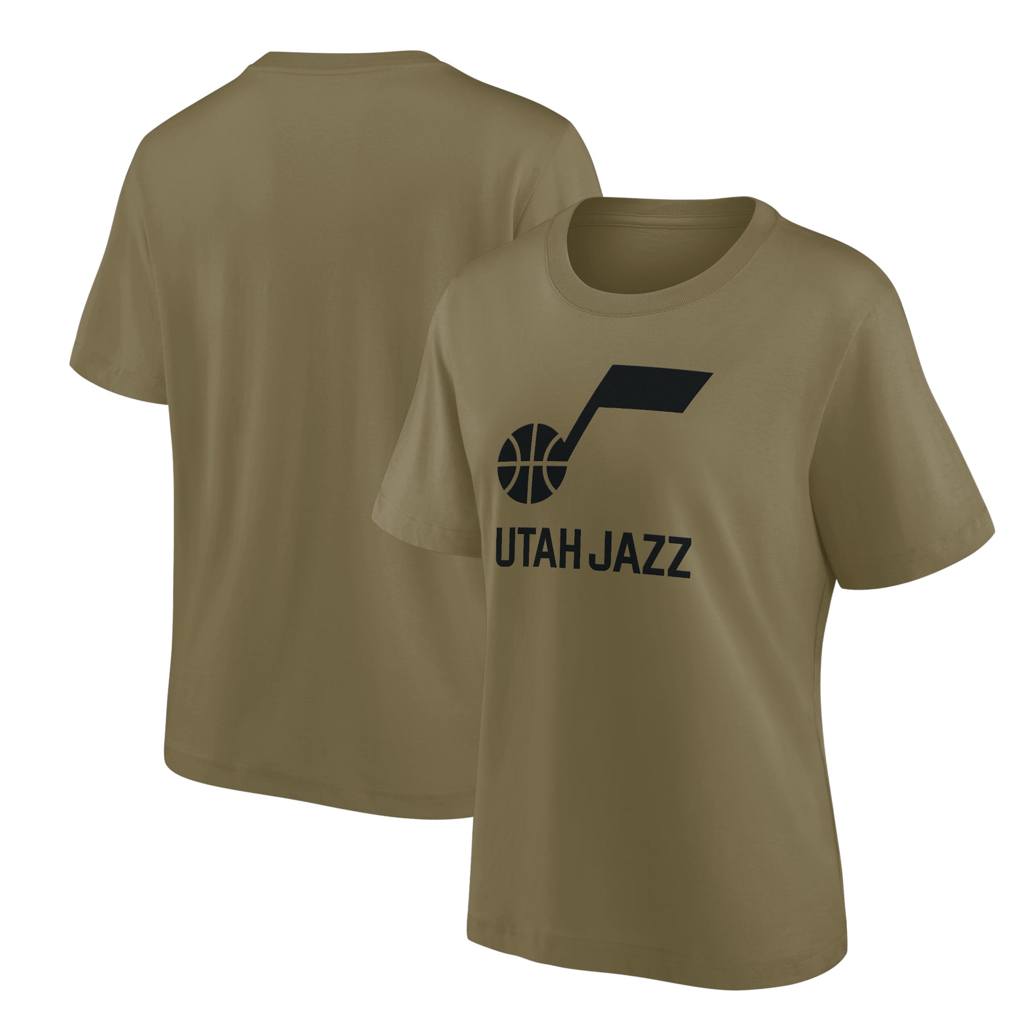 T-shirt oversize con grafica mono logo con marchio Utah Jazz Fanatics - Donna