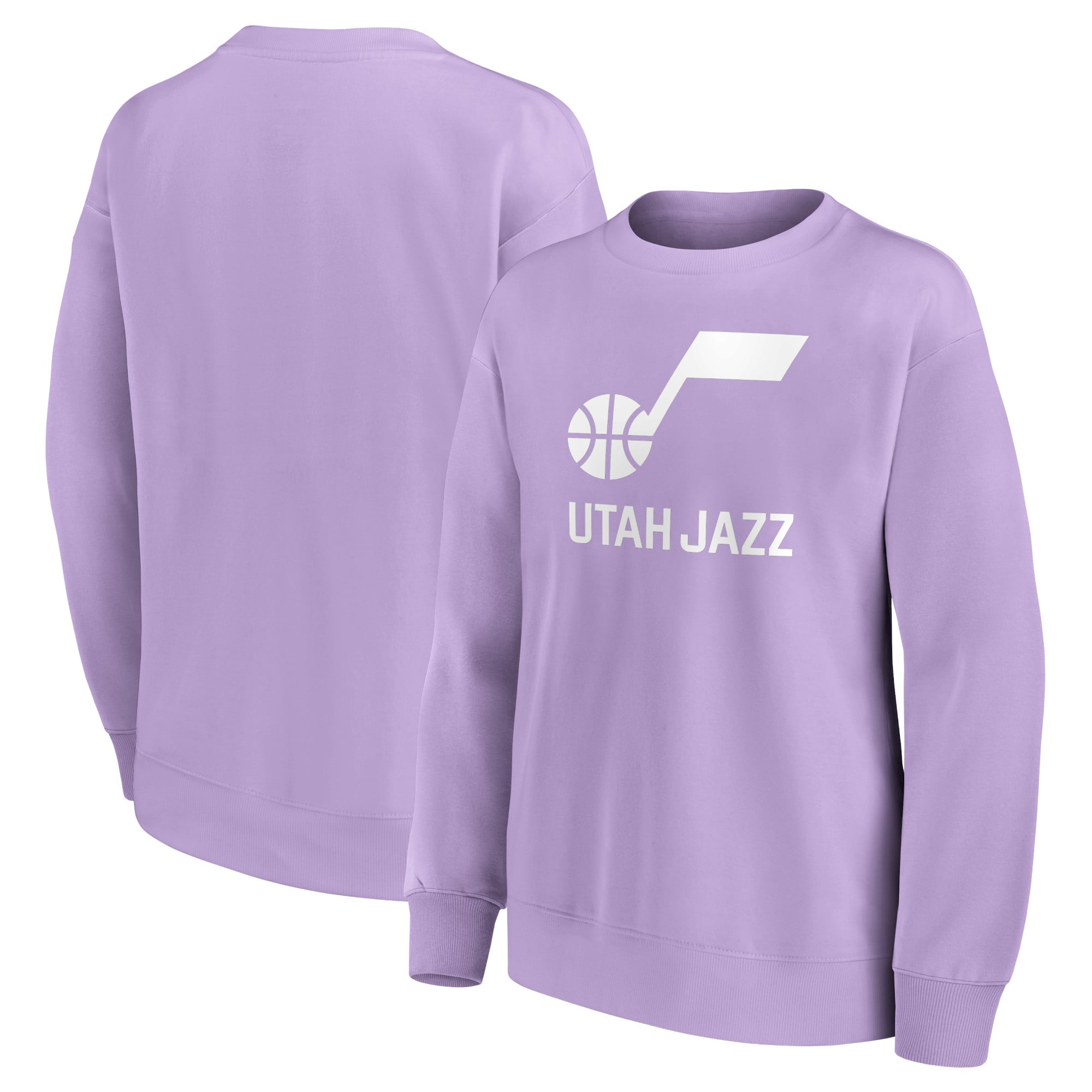 Sweat ras du cou surdimensionné avec logo mono de marque Utah Jazz Fanatics - Femmes