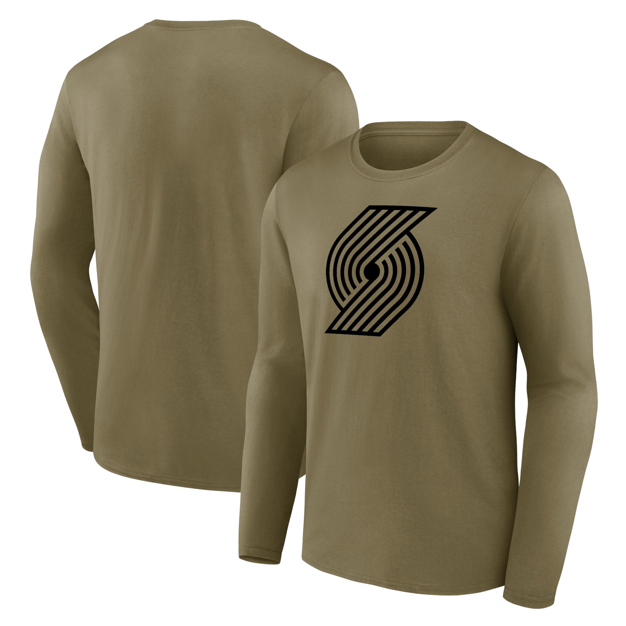 Portland Trail Blazers Mono Logo Graphic Long Sleeve T-Shirt – Mens