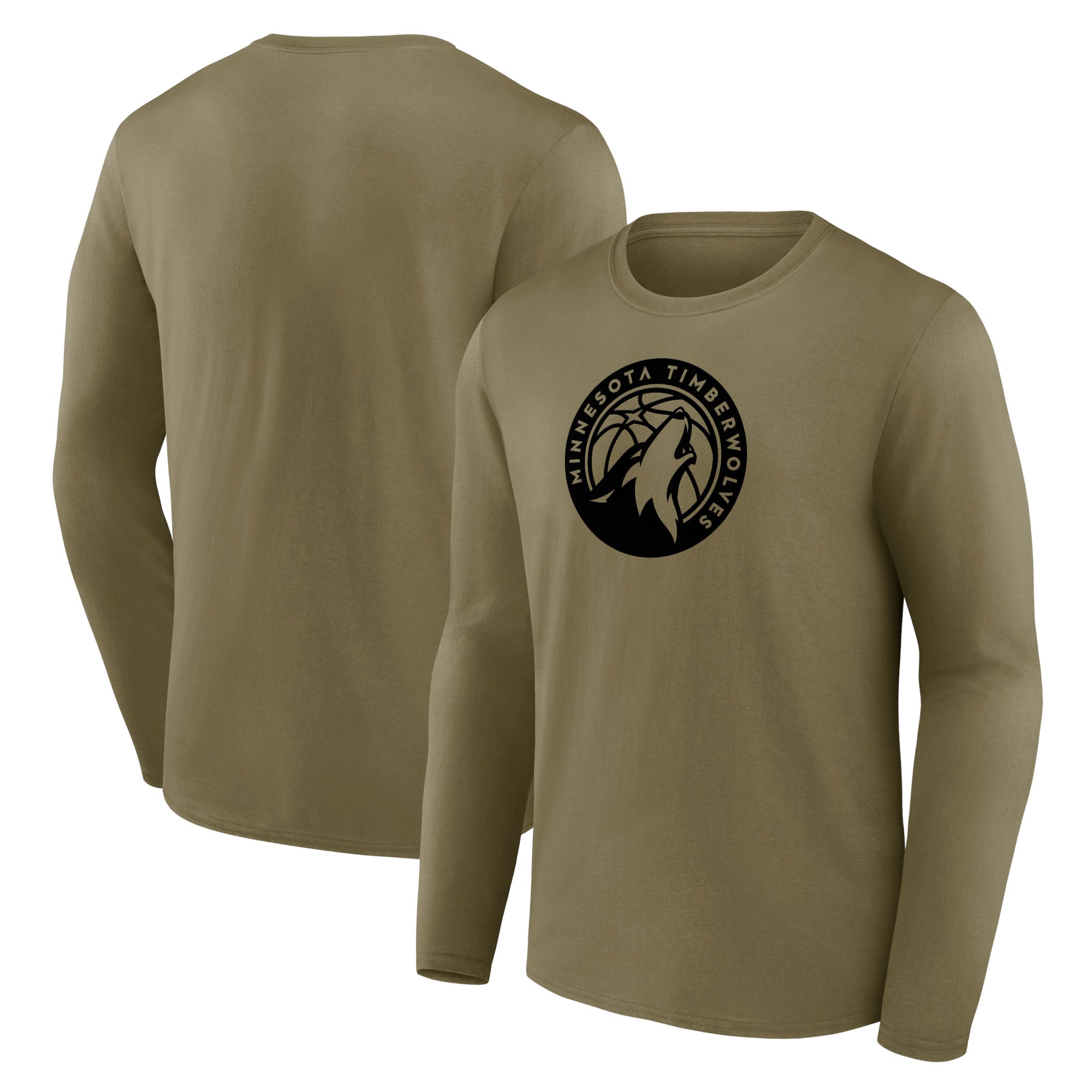 T-shirt a maniche lunghe con logo grafico monomarca Minnesota Timberwolves Fanatics - Uomo