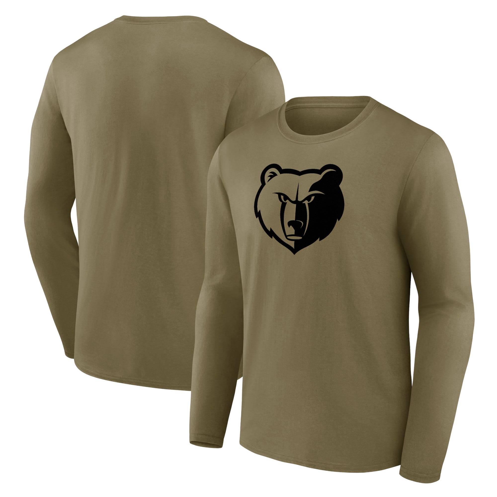 T-shirt a maniche lunghe con grafica mono logo Memphis Grizzlies Fanatics - Uomo