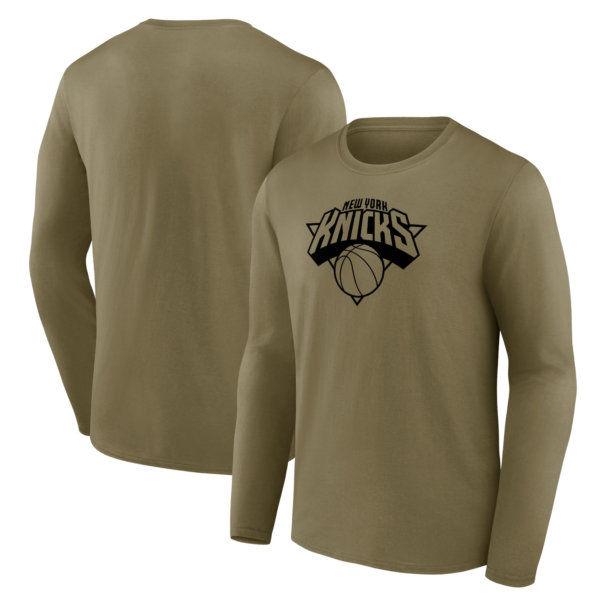 T-shirt a maniche lunghe con grafica mono logo brandizzata New York Knicks Fanatics - Uomo