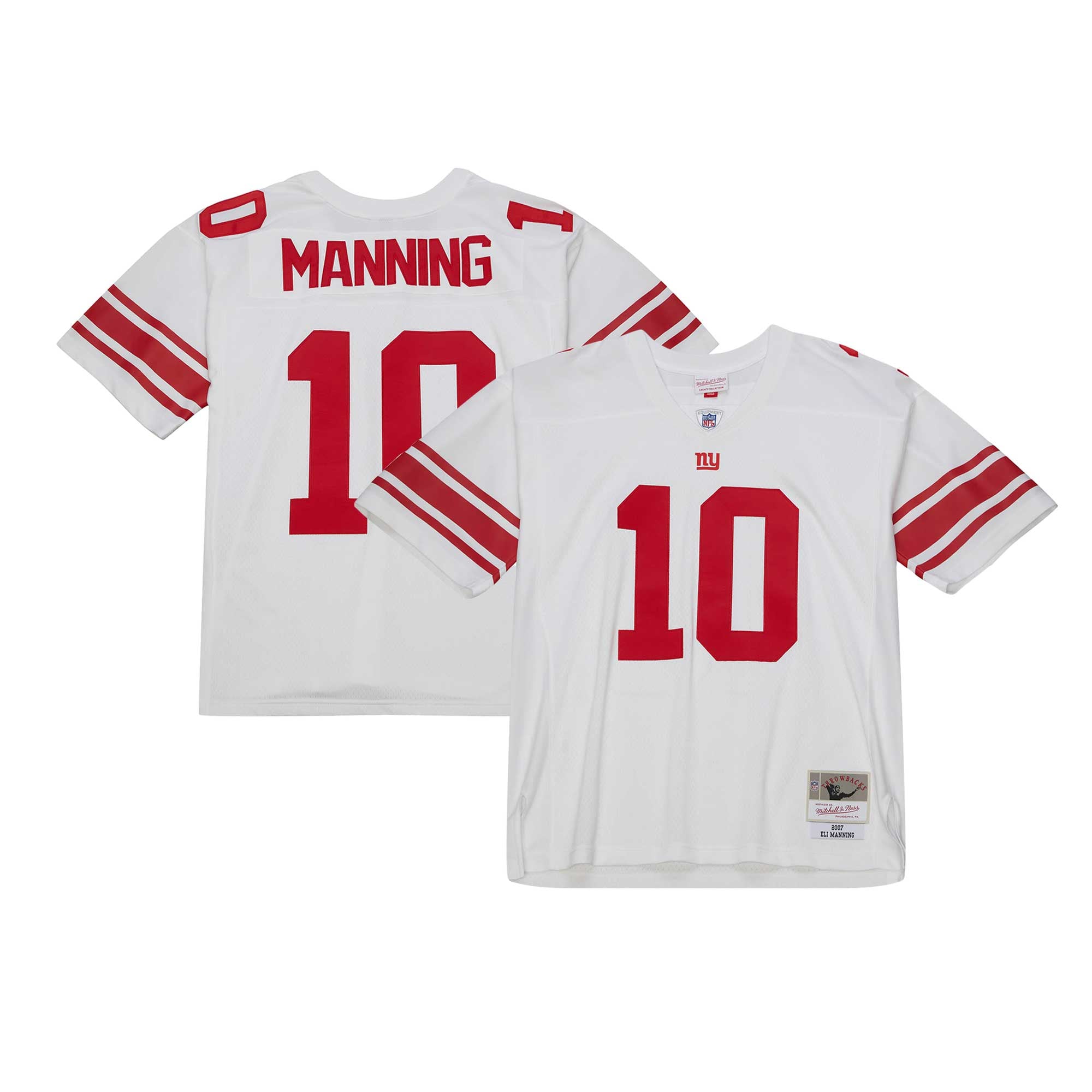 Maglia da uomo Mitchell & Ness Eli Manning, replica New York Giants Legacy, bianca