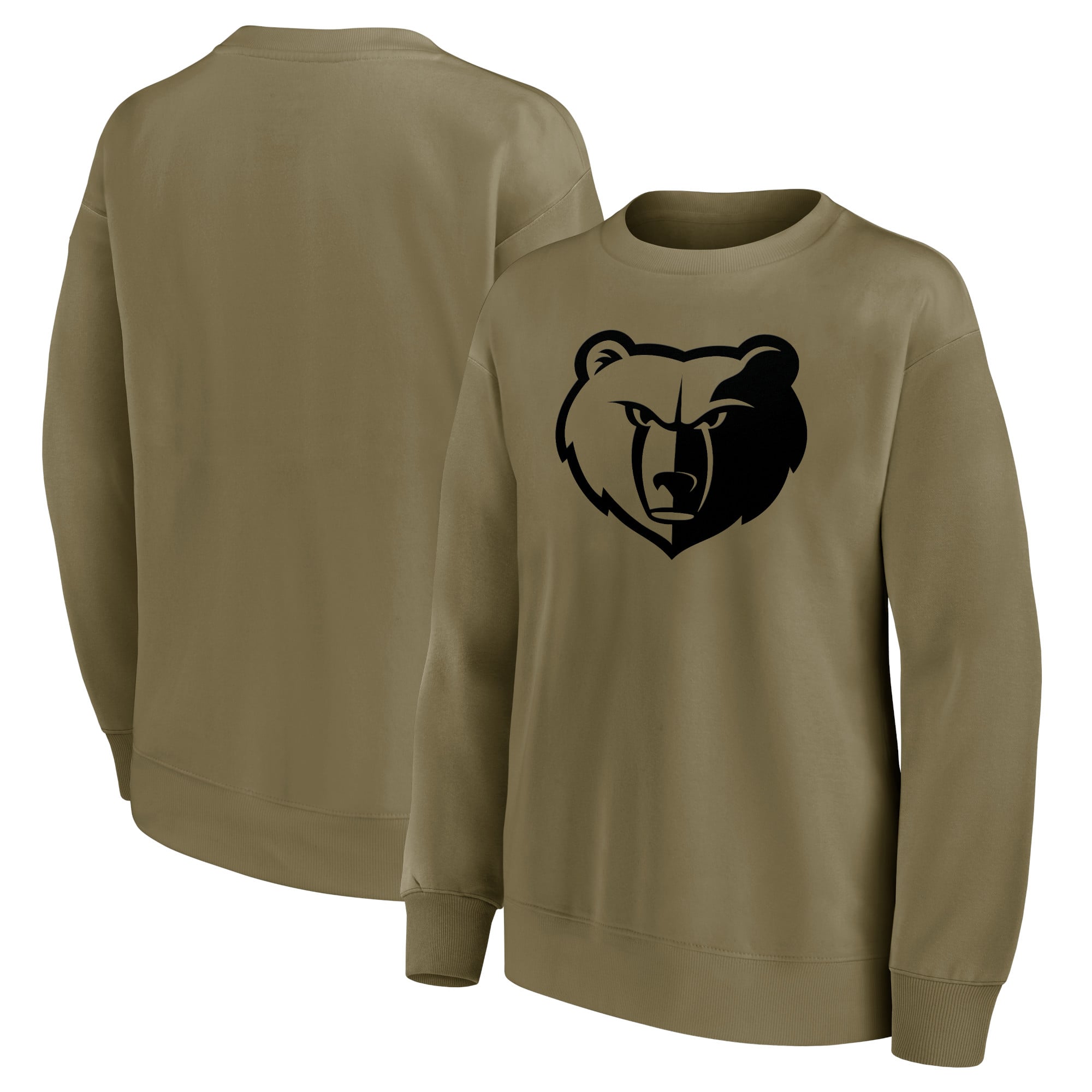 Sudadera extragrande con gráfico monocromático y logo Fanatics Branded de Memphis Grizzlies para mujer