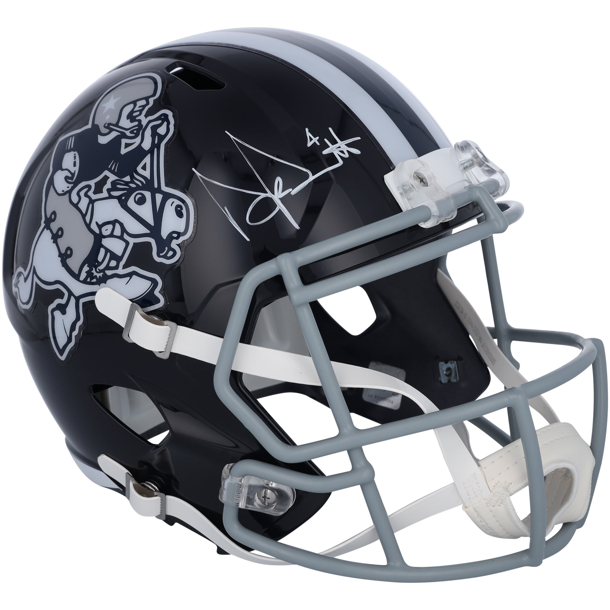 Dak Prescott Dallas Cowboys Autographed Riddell Cowboy Joe Speed Replica Helmet