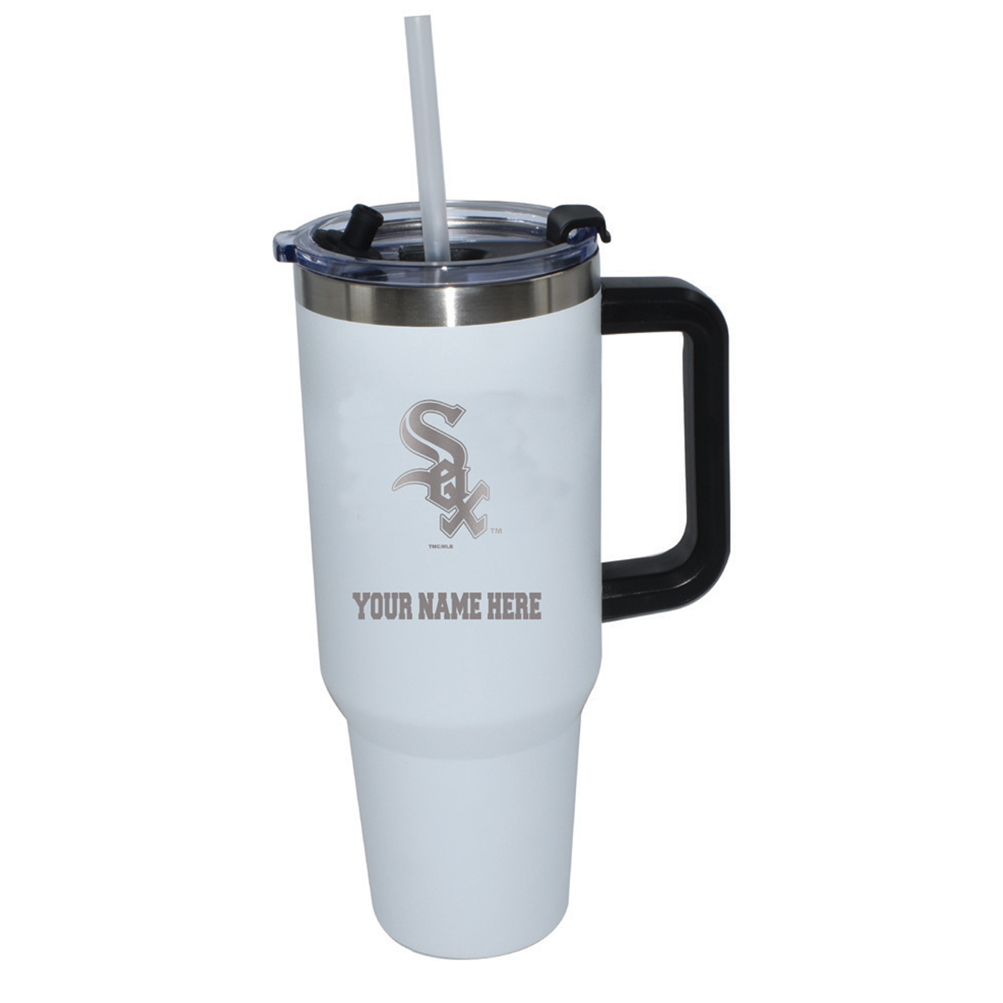 The Memory Company  Chicago White Sox Personalized White 40oz. Colossal Tumbler