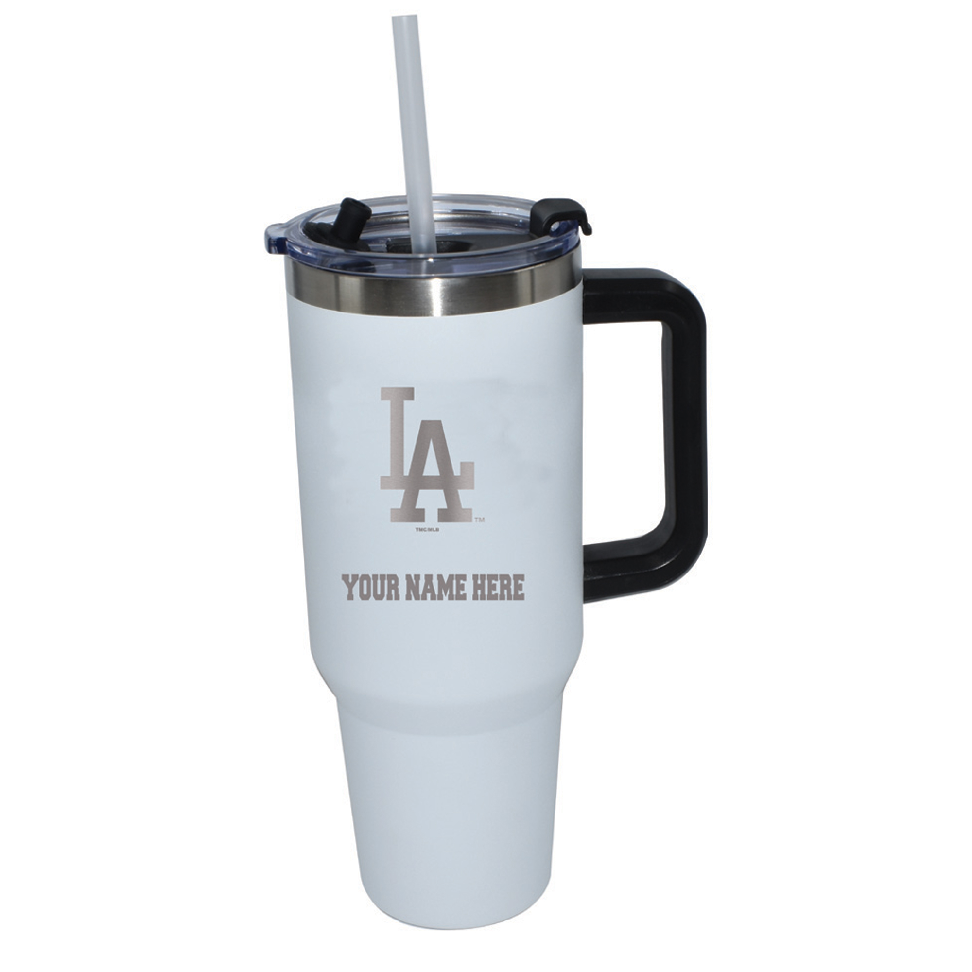 The Memory Company  Los Angeles Dodgers Personalized White 40oz. Colossal Tumbler