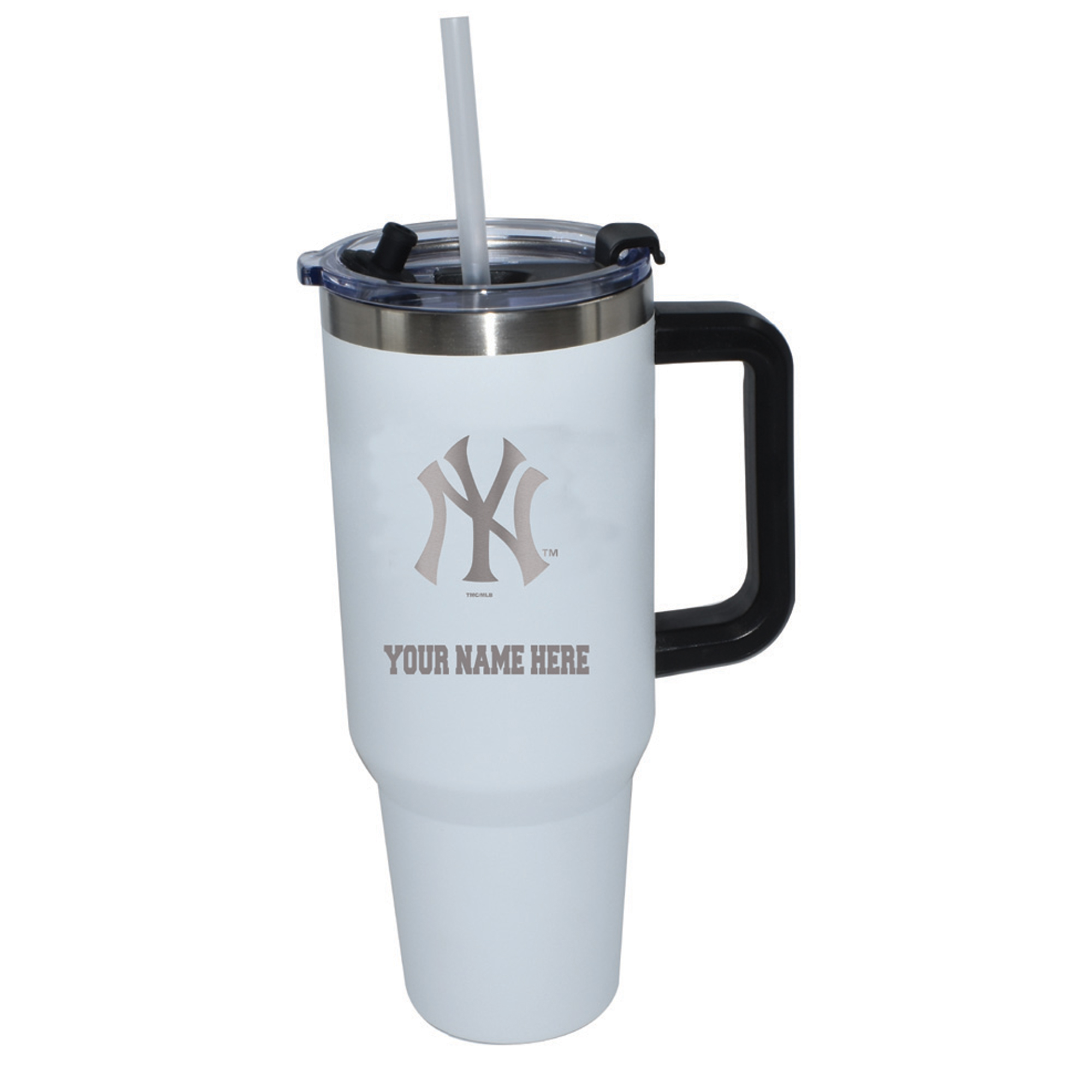 The Memory Company  New York Yankees Personalized White 40oz. Colossal Tumbler