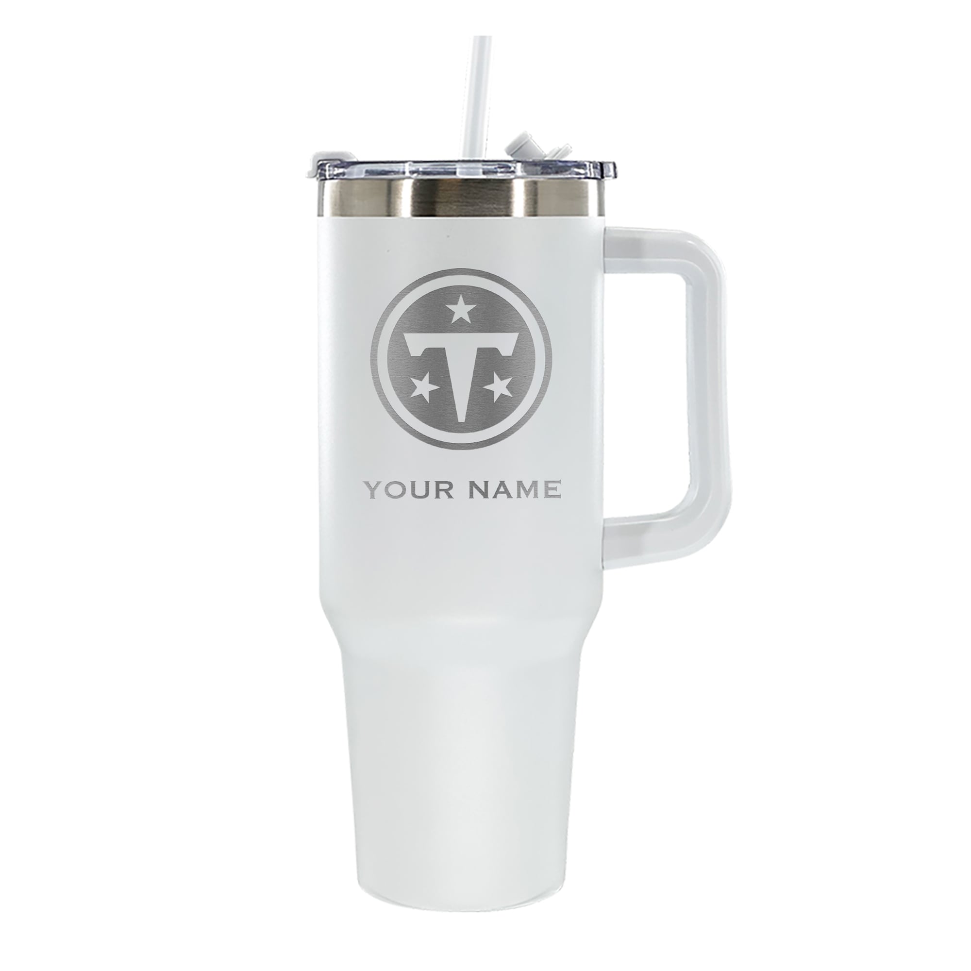 The Memory Company  Tennessee Titans Personalized White 40oz. Colossal Tumbler
