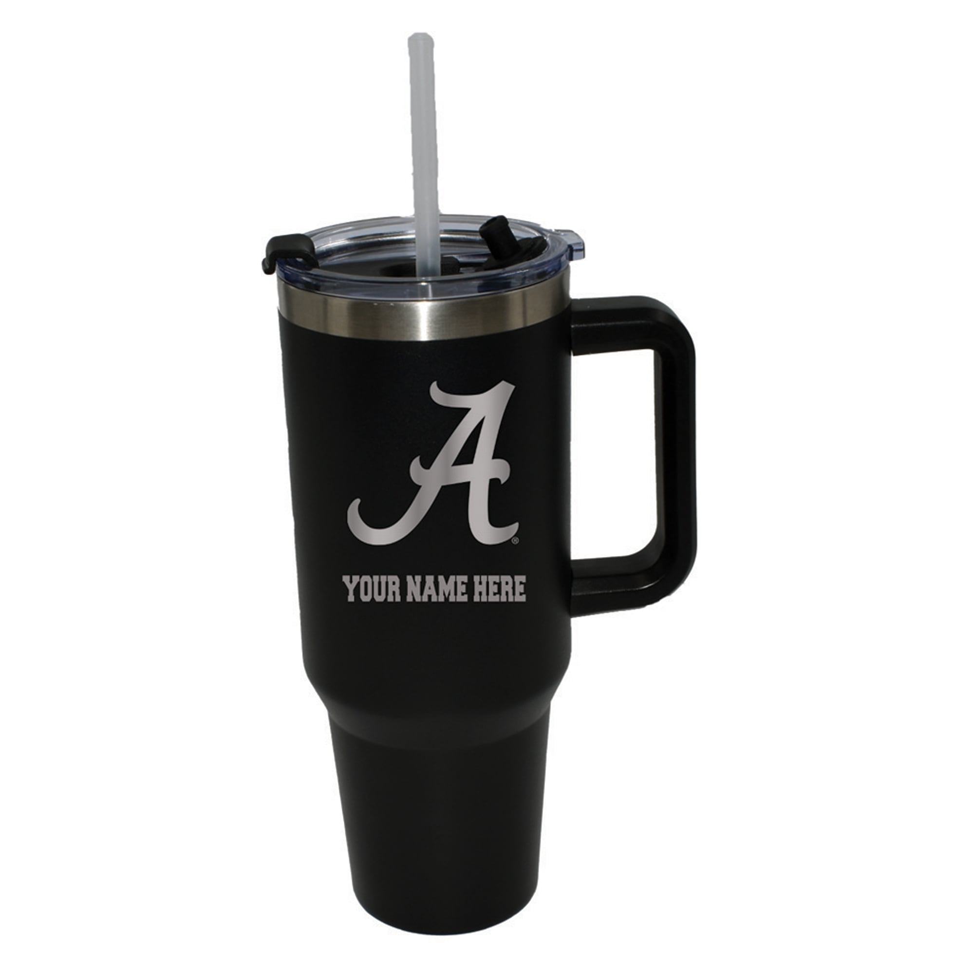 The Memory Company  Alabama Crimson Tide Personalized Black 40oz. Colossal Tumbler