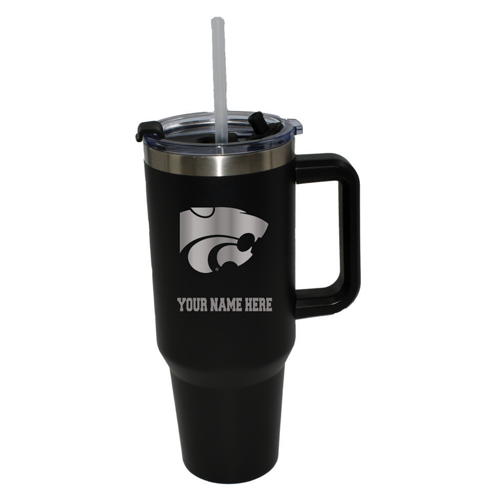 The Memory Company  Kansas State Wildcats Personalized Black 40oz. Colossal Tumbler
