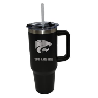The Memory Company  Kansas State Wildcats Personalized Black 40oz. Colossal Tumbler