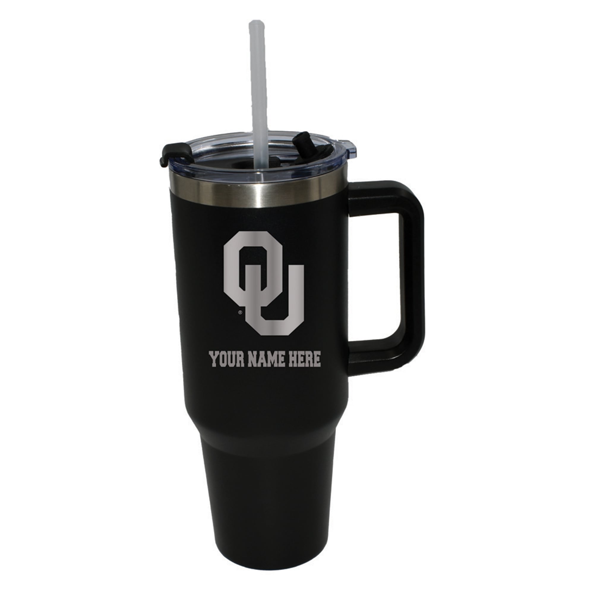 The Memory Company  Oklahoma Sooners Personalized Black 40oz. Colossal Tumbler