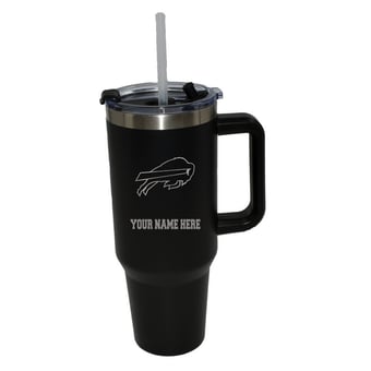 The Memory Company  Buffalo Bills Personalized Black 40oz. Colossal Tumbler
