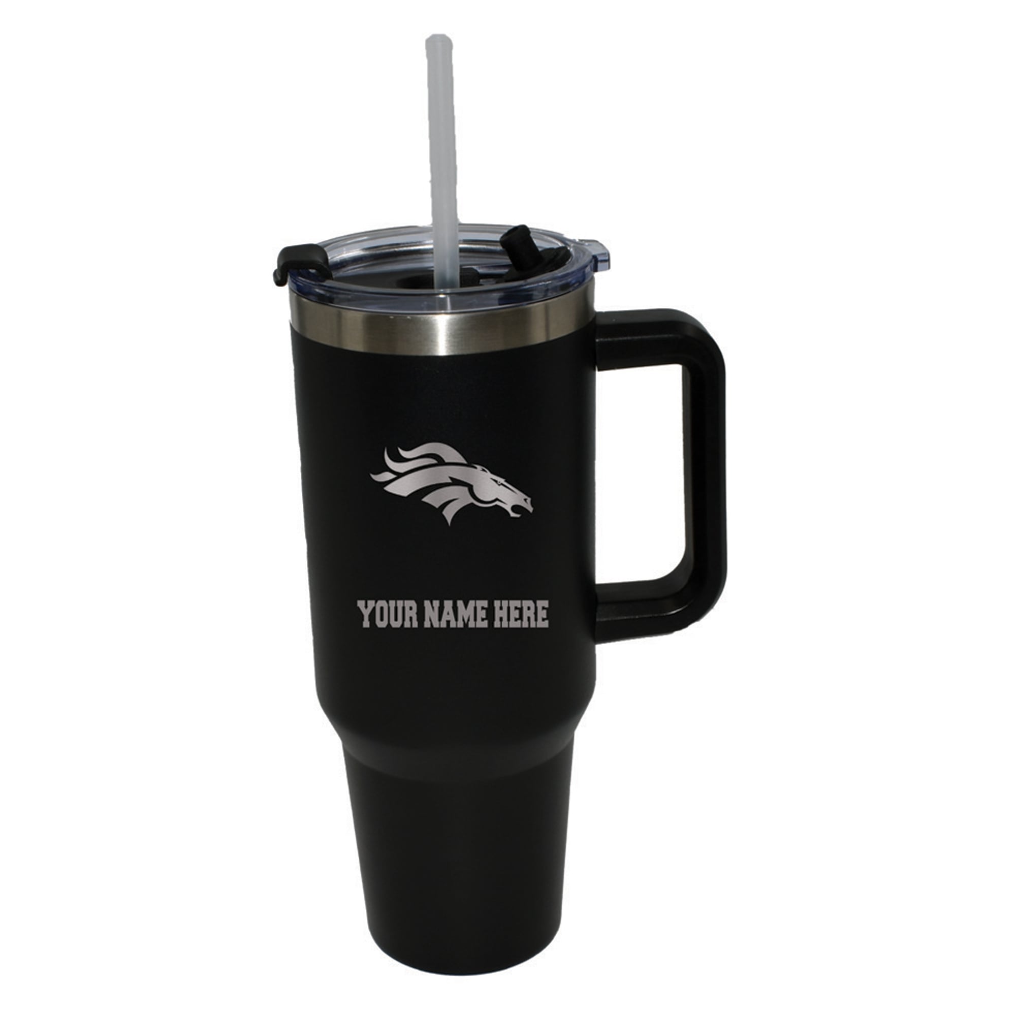 The Memory Company Denver Broncos Personalized Black 40oz. Colossal Tumbler The Memory Company Denver Broncos Personalized Black 40oz. Colossal Tumbler